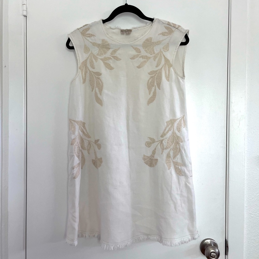 Holding Horses White Denim Dress